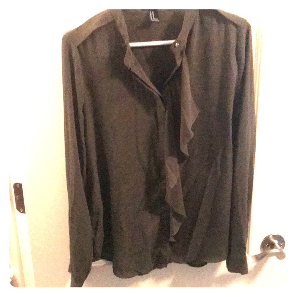 Dark green blouse